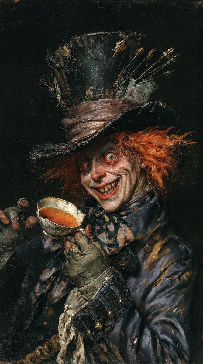 ToshiArte's tweet photo. Alice in Wonderland. 
Mad Hatter Day. 🎩 https://t.co/Vu1iP2o2WS