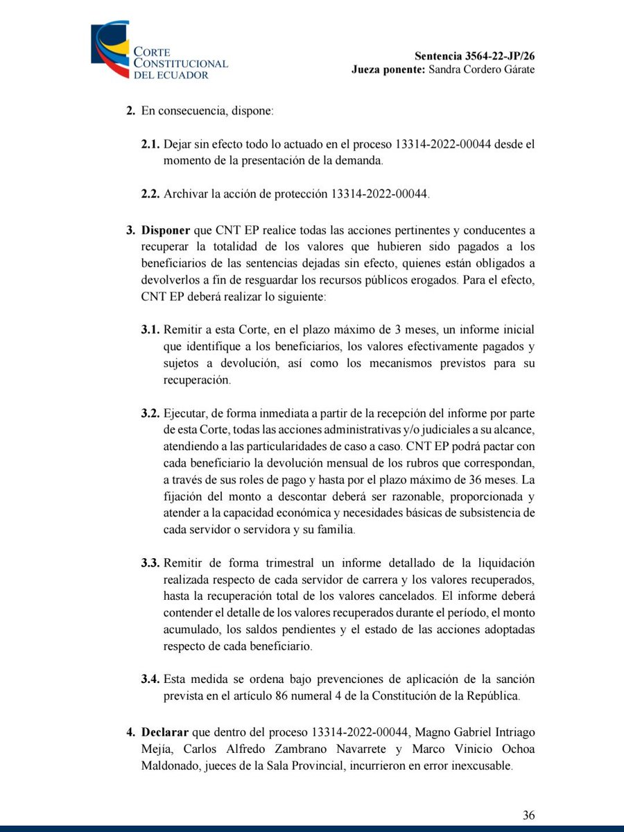 CaEdBC's tweet photo. Las decisiones de la sentencia de la CC sobre el caso CNT EP en cuestión. https://t.co/sqVuz2XZRl