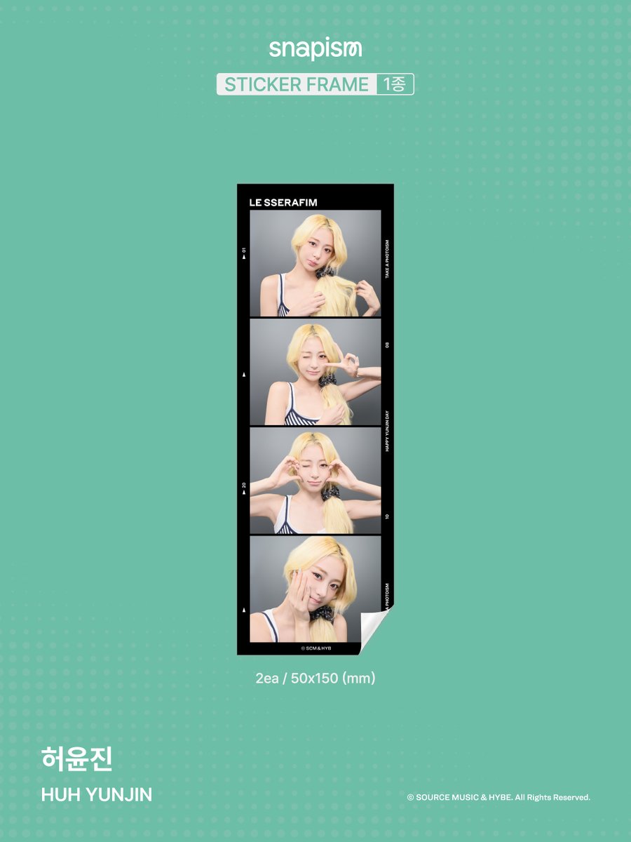 photoism_global's tweet photo. PHOTOISM with HUH YUNJIN
ARTIST FRAME & snapism OPEN !

The <HUH YUNJIN> artist frame & snapism will be released on PHOTOISM to celebrate her birthday.
📅 26.10.08 ~ (KST)

*Available until the end notice.

📍 Only at Photoism stores.
Hotel or shopping mall pop-up locations excluded.

📍 snapism kiosks are located inside selective Photoism stores.
You can check the specific locations in the highlights of the Photoism Global Instagram account.
This frame is available at ALL GLOBAL Photoism stores.
ONLY IN PHOTOISM