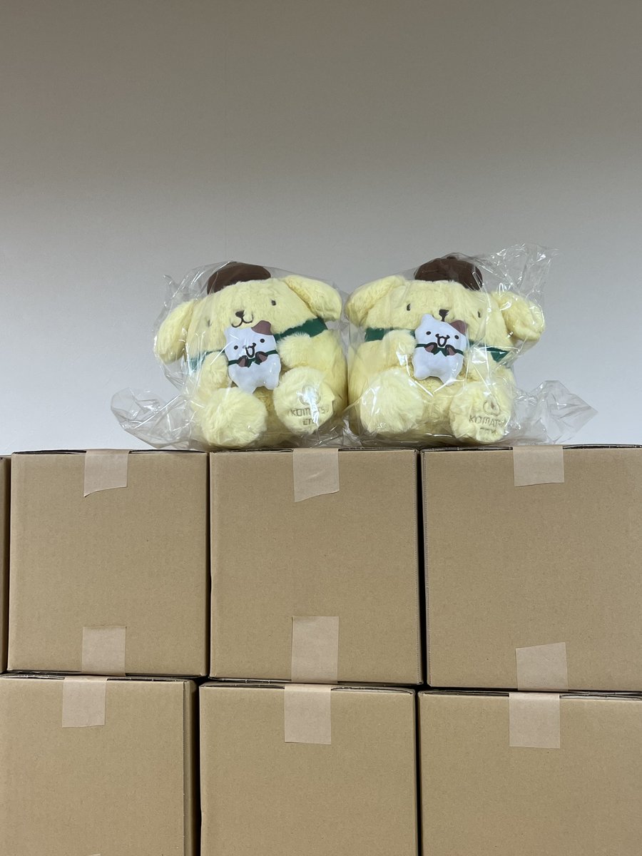 komatsu_city's tweet photo. 【小松市×ポムポムプリン ふるさと納税型クラファン】
お待たせしました！
小松市オリジナル #ポムポムプリン のぬいぐるみを順次お届け中です🎁✨
ご支援いただいた皆さま、お楽しみに…💛
お迎え報告も大歓迎です🤗💬

クラファンは10月末まで
��き続き応援おねがいします🎵
https://t.co/d7UB6EicSj https://t.co/Raviv9mRAA