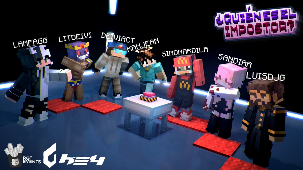 RGTEvents_'s tweet photo. Primeros 7 participantes de "¿Quién es el IMPOSTOR?" 🔥🔍

Nos vemos mañana martes 06/10 a las 7:00pm 🇻🇪
#ImpostorMinecraft #RGTEvents #Quobitlabs https://t.co/DgqzxSyCRw