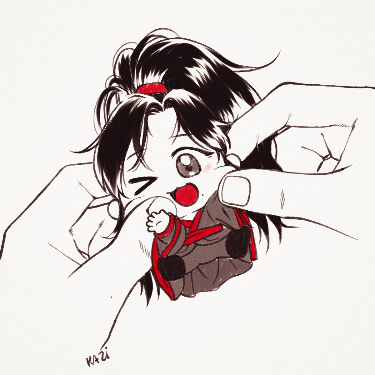 wild_kazi's tweet photo. chibi a-xian and lan er gege https://t.co/wIBqFS4gWO