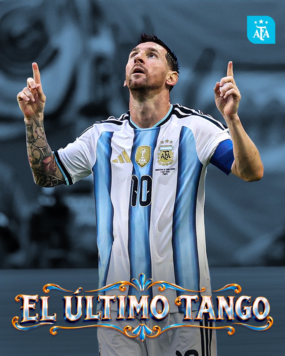 Argentina's tweet photo. #SelecciónMayor El último tango tenía que ser en Argentina: Messi y el cierre de una historia que ya es eterna.

📰 https://t.co/5mNNGaXXuY https://t.co/ya5adRUdwo