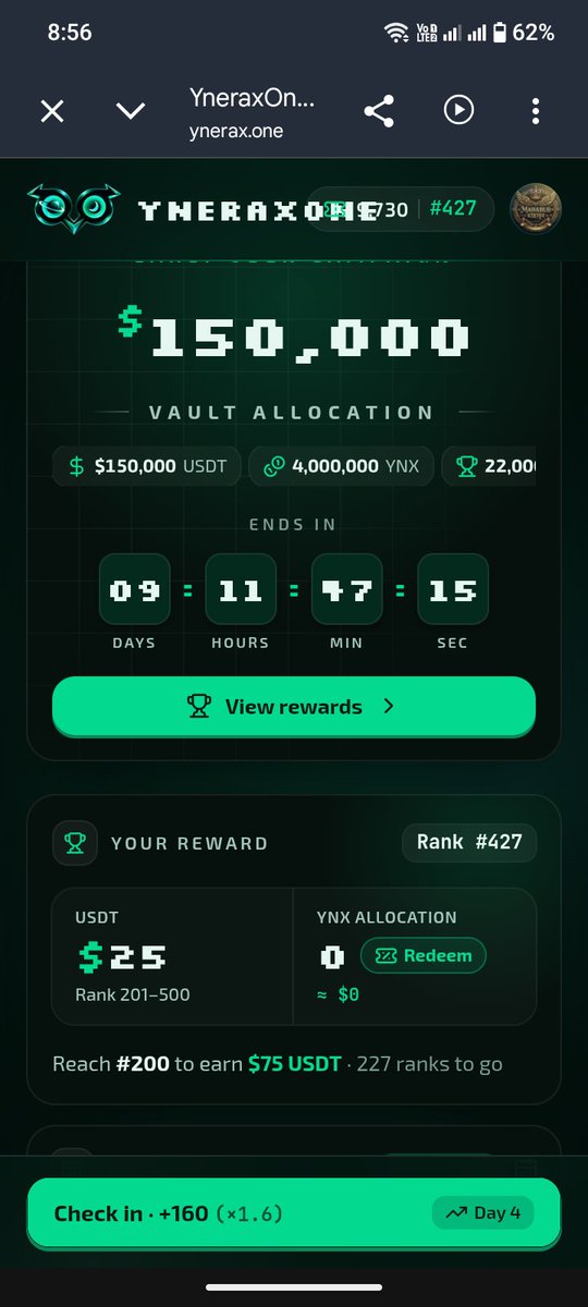 AirdropBuzzBD's tweet photo. I'm joining the https://t.co/idO7ZtZkDw Early User Campaign 🦉

Join early &amp; earn $YNX rewards! https://t.co/pMnftVEowe https://t.co/V7jmkaIrNI
