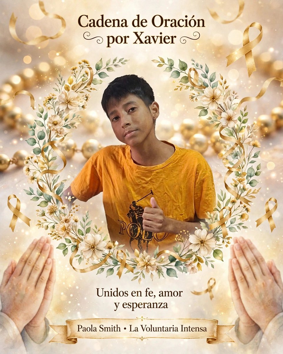 PaolaSmith2812's tweet photo. Nunca se cansen de orar🙏🏽 Oren siempre con gratitud 🥹🎗️🙏🏽💪🏽 Gracias #ManosSolidarias por su apoyo para Xavi y Doña Lourdes (abuelita de Gregory)🙏🏽 ambos en cuidados paliativos y enviados a casa 😭😭🎗️🙏🏽 #EnciendetuFe 🕯️#soylavoluntariaintensa 🙋🏽🎗️🙏🏽🕯️ #RT https://t.co/03RyQJS1CZ