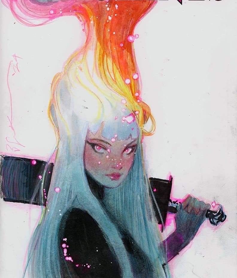 magikrhood's tweet photo. my favorite magik pieces by bill sienkiewicz https://t.co/i1W9fYRYS7