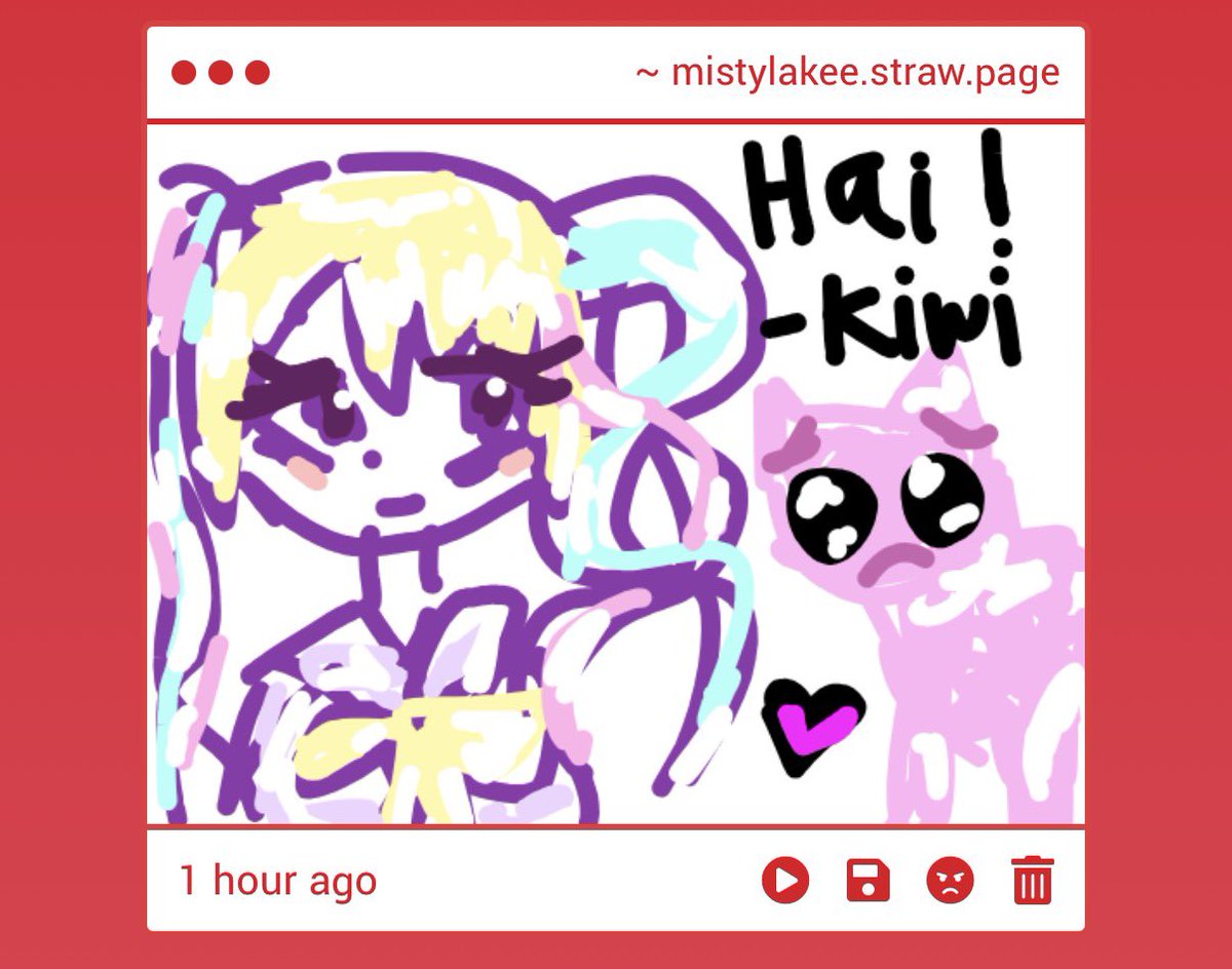 Mmistylake's tweet photo. KYAAAAA THANK YOU FOR THE ADORABKE DRAWING https://t.co/sruSwoGK8j