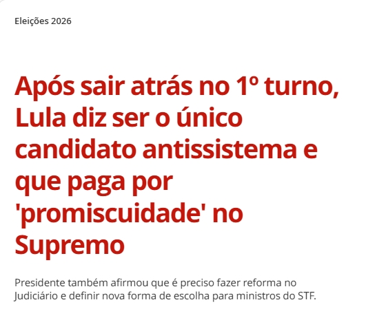 o_colecionador's tweet photo. Vinte anos de poder. Nomeou a maioria daqueles abutres. Foi salvo da cadeia por eles. Foi descondenado e colocado de novo no poder, na marra, por eles.

E quer ser o "antissistema".

Não adianta: quando a disputa é de filhadaputice, NINGUÉM ganha do Lula. https://t.co/uOnLcfHlA6
