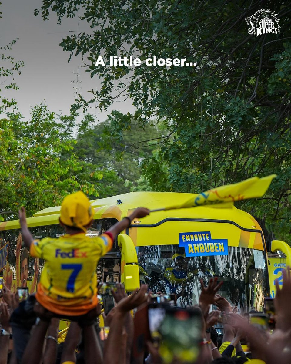 ChennaiIPL's tweet photo. The kind of core memory that becomes a story he’ll tell for years, Isn’t it?🥹💛

#WhistlePodu #Yellove https://t.co/Q4tkp7i9i4