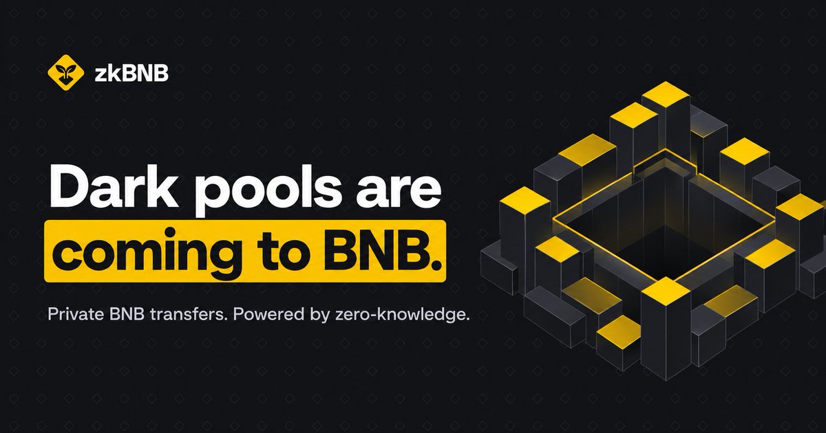 zkBNBx's tweet photo. No launchpad is truly private.

zkBNB is here to make a change on that

DarkPools are coming to BNB https://t.co/YYoMsygv5i