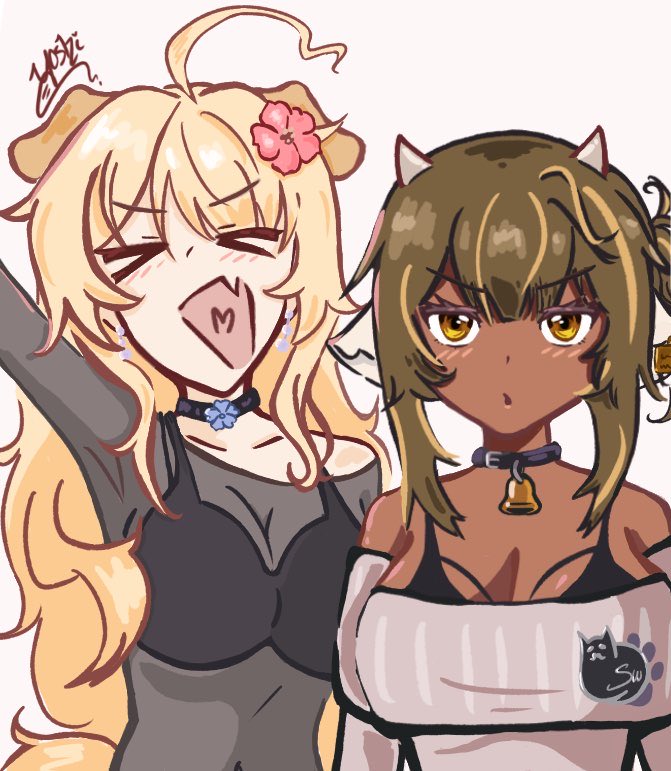 YoshiSenpai8's tweet photo. Finally finished one of the special drawings from my subathon rewards!! 🥳💛

They asked for a drawing of me and their OC together, so I got to work >.<

I think I did pretty good on this one hehe :3
What do you guys think? 👀 https://t.co/H49TEm5X3e