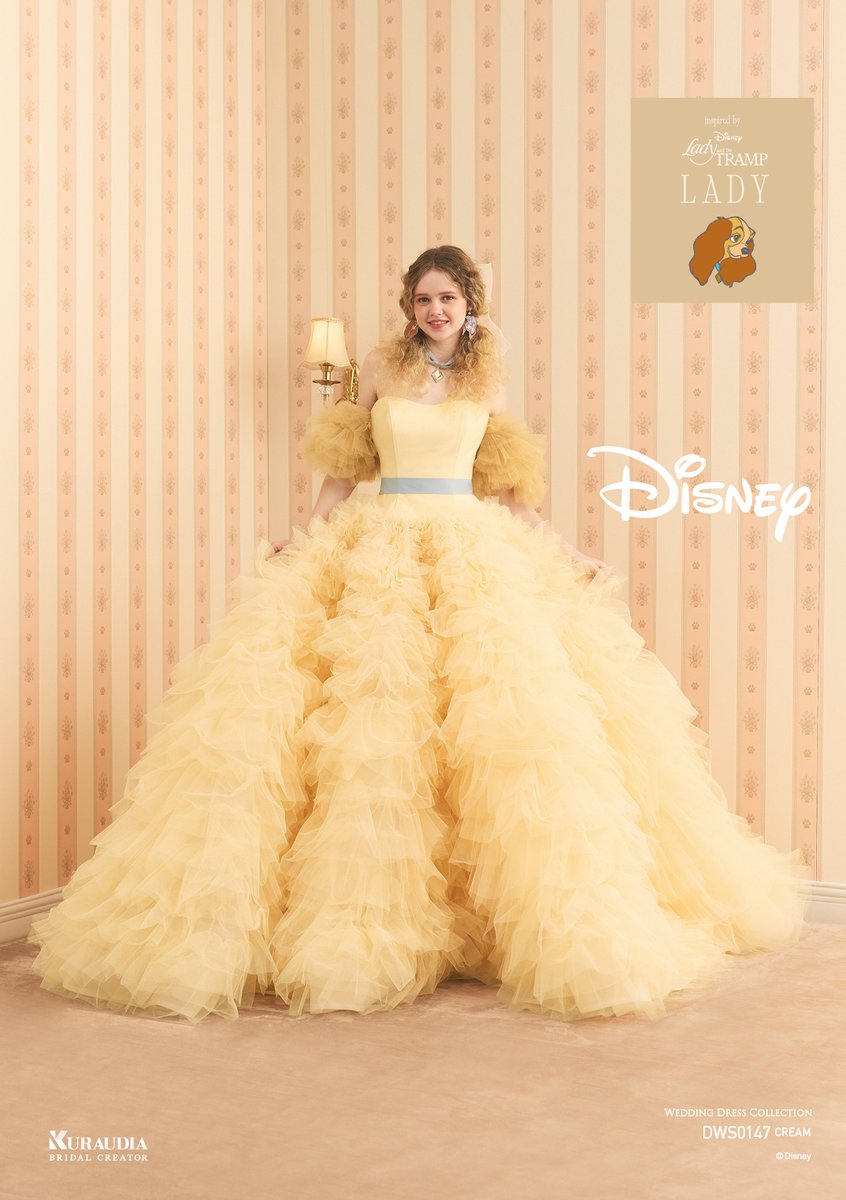 placole_dressy's tweet photo. 【本日10/6情報解禁👗】
レディとトランプからインスパイアされた
新作ドレスコレクションをご紹介🐕🍝🐩
#ディズニーウェディングドレスコレクション12th

https://t.co/q60p91p2m3 https://t.co/YhWZjptURV