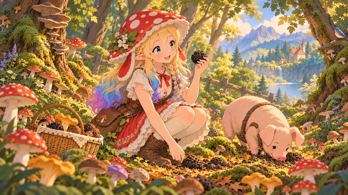 keksi_society's tweet photo. #promptober 4 mushroom grove https://t.co/XIgnfVAqWV