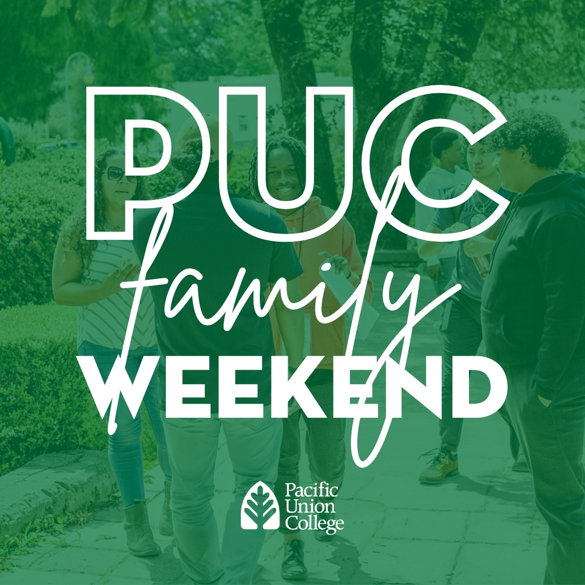 PUCNow's tweet photo. ✨ FAMILY WEEKEND IS ALMOST HERE 🗓 OCTOBER 23–24!!! 💚✨
Whether it’s your family’s first time on campus or they already know their way around, we’re ready to welcome everyone home 🫶🌲
📲 More Info: https://t.co/AGC2lavtJk
#PUCNow #GoPioneers #WeLoveOurPUCFamily @PUCalumni https://t.co/cI2jf3VPbr