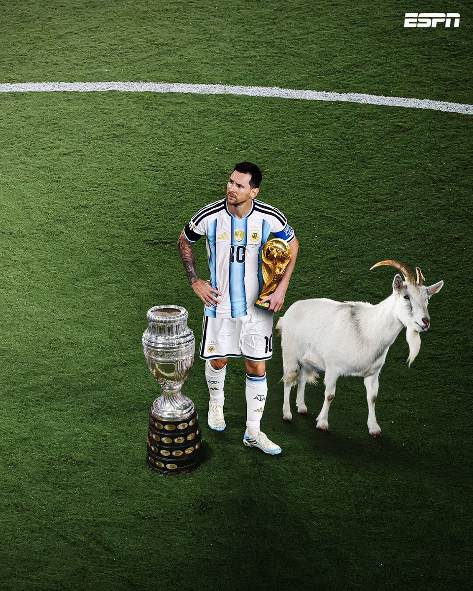 ESPNFC's tweet photo. For one last time, we celebrate you in the Argentina shirt 🇦🇷

Thank you for the incredible moments 🐐 https://t.co/0EVJOH2C1M
