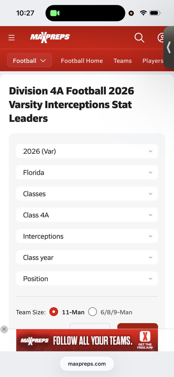 Drew_Thomas9's tweet photo. Extremely blessed to be ranked #19 for interceptions in Division 4A
@Coach_RThomas @larryblustein @PatBernadeau @JonSantucci https://t.co/0gP3rUdqIg