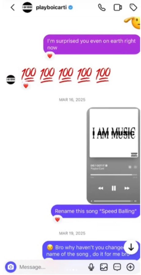 ItzBasin's tweet photo. When Lucki tried to rename one of Carti's songs 😭 https://t.co/hT1F3981aC