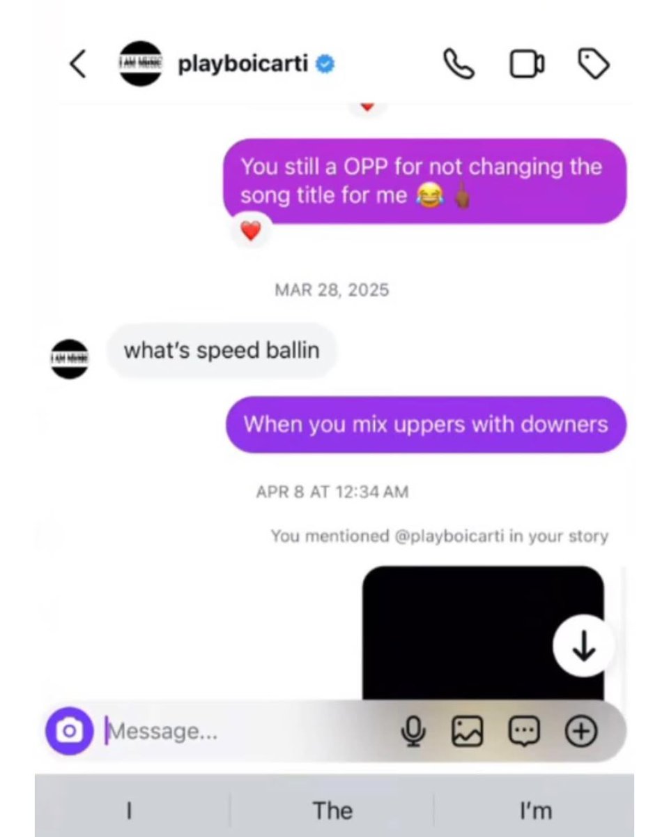 ItzBasin's tweet photo. When Lucki tried to rename one of Carti's songs 😭 https://t.co/hT1F3981aC