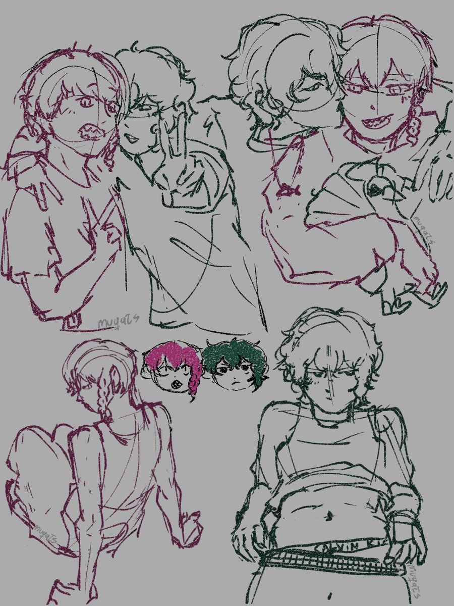 muqats's tweet photo. 🦚🦈 doodles
#kykr #kiyokuro #2chibi https://t.co/sPWR8Jo3RC