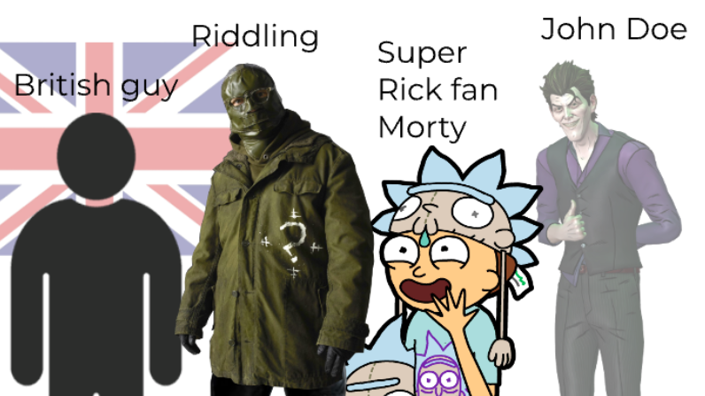 SuperRSfanMorty's tweet photo. group hang out of my friends!! (they are all me and i fucking hate that british guy with his fake fucking accent) (also john come back i miss you dawg i dont care its been like 8 months come back) (also i DONT have D.I.D im saying that now I dont want anyone to be offended) https://t.co/va6pNsC5C5