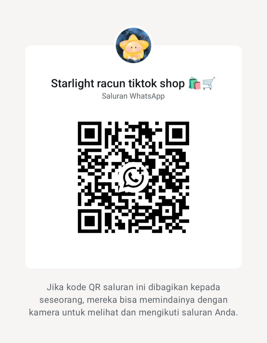 bluebberrie_5's tweet photo. ayoo join saluran starlight racun  tiktok shop. Siapa tau barang yang kalian butuhin ada di saluran dan tinggal klik link tanpa ribet cari sendiri
#affiliate #saluranwa #moots #zonauangㅤ #zonabelanja https://t.co/HXN4FT9P8K