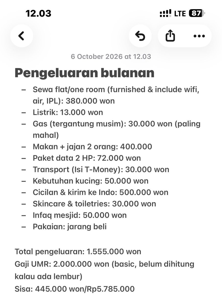 filoramentari's tweet photo. Ikutan..
Living cost di Korsel, tapi bukan di ibukota. https://t.co/yQbE5NRQTk