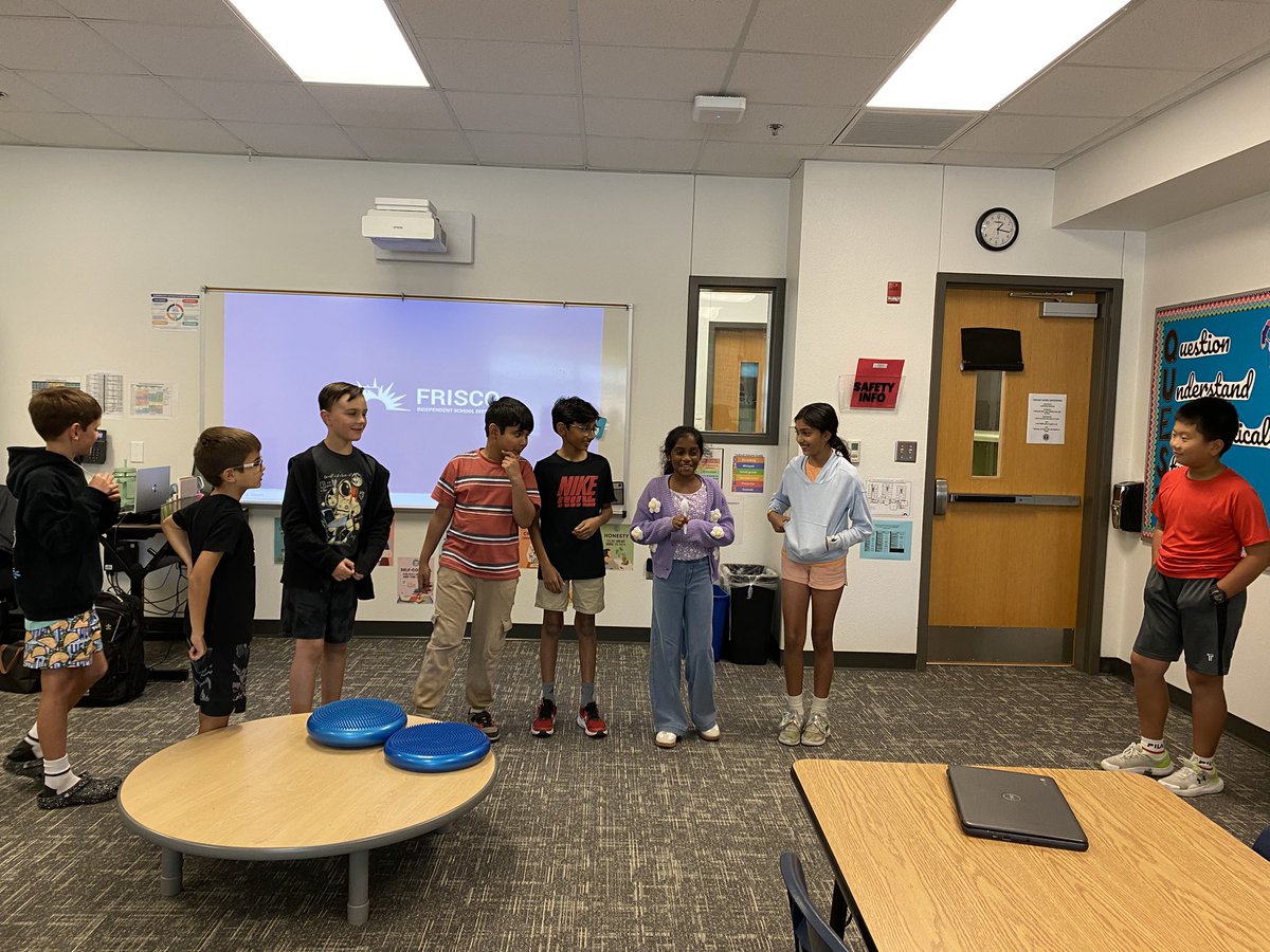 MrsBakerEdu's tweet photo. #4thgrade Ss @smithelem_Noel & @TadlockElem used their #fluencyskills to tackle a fun warm-up called “Last Man Standing”. I was blown away at how many ideas they were able to come up with. They crushed it! #FISDQUEST #smithstrong #TadlockSparkles @FISDAdvAcad https://t.co/n8UZj3rrkA