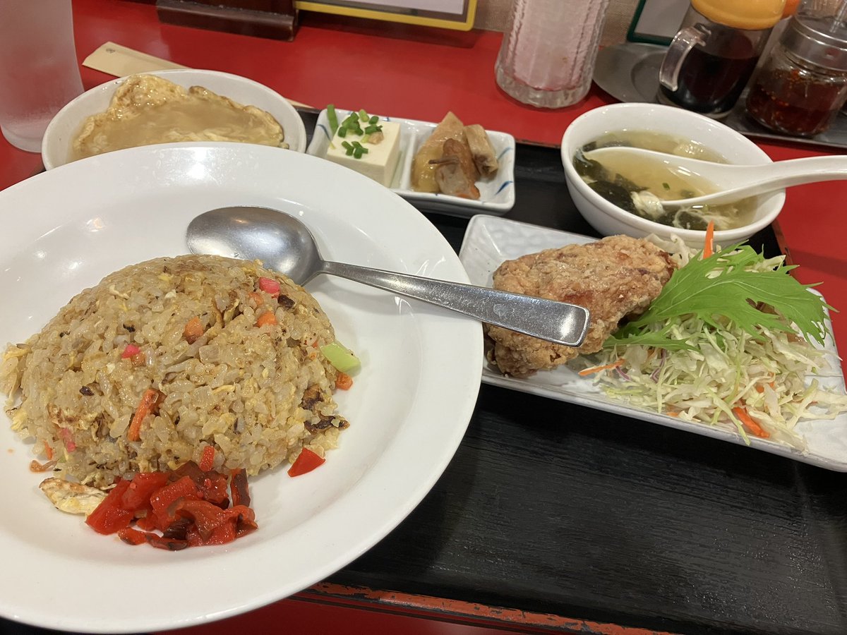 GENd20's tweet photo. 炒飯定食 https://t.co/xBexz4R4Vy
