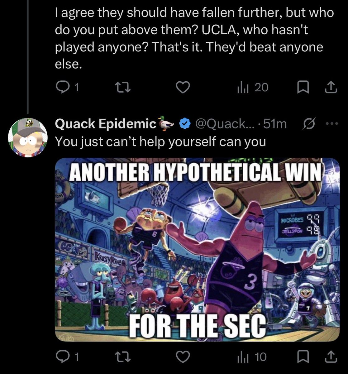 ce_11__'s tweet photo. @QuackProblem @RightWingPlays @secnumbersguy That’s your best comeback to logic you fucking west coast retard? Here’s you literally defending UCLA fucking meat muncher https://t.co/9441DRhFRt