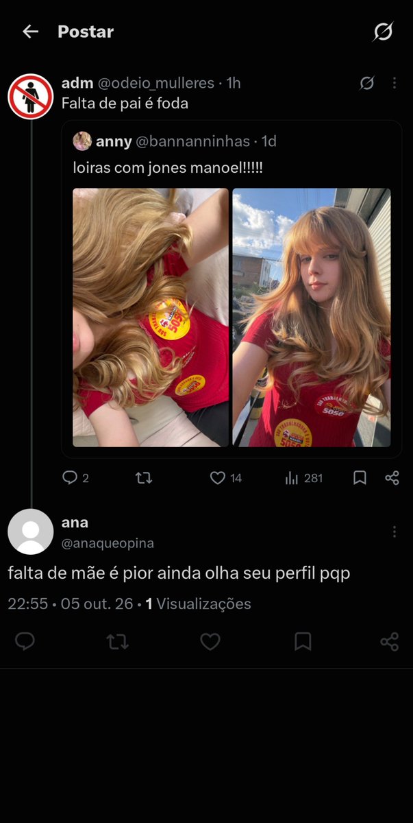 odeio_mulleres's tweet photo. Eu comecei com essa conta semana passada e essa já deve ser a 10° vez que alguém comenta e bloqueia em seguida só pra eu não responder https://t.co/d7LyUhq1ai
