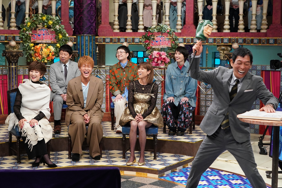 tv_life's tweet photo. 『さんま御殿』体調すぐ悪くなる有名人が集合
“くしゃみ好き”KEY TO LIT・猪狩蒼弥の実演でスタジオ大惨事

🔻記事＆写真はこちら
https://t.co/bsDZtkxgmG

#さんま御殿 https://t.co/4Mogrt3fnd
