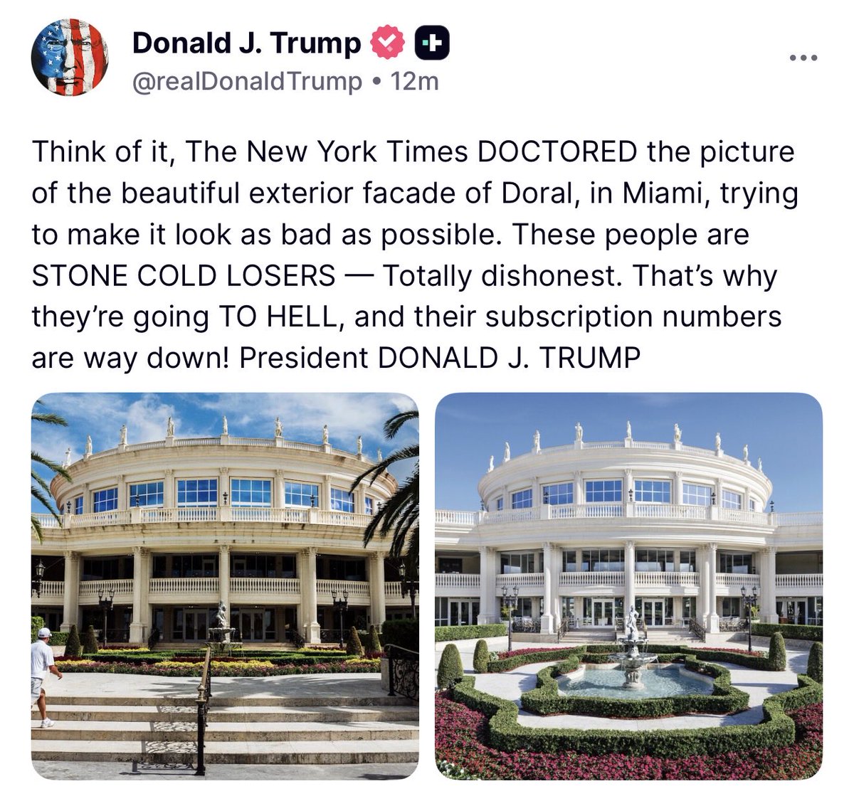 MAGAVoice's tweet photo. 🔥 WOW!!! President Trump just exposed the New York Times for DOCTORING Photos and LYING

THIS IS WHY NOBODY TRUSTS THE FAKE NEWS

SUE THEM INTO OBLIVION https://t.co/rUmW2HEHUG