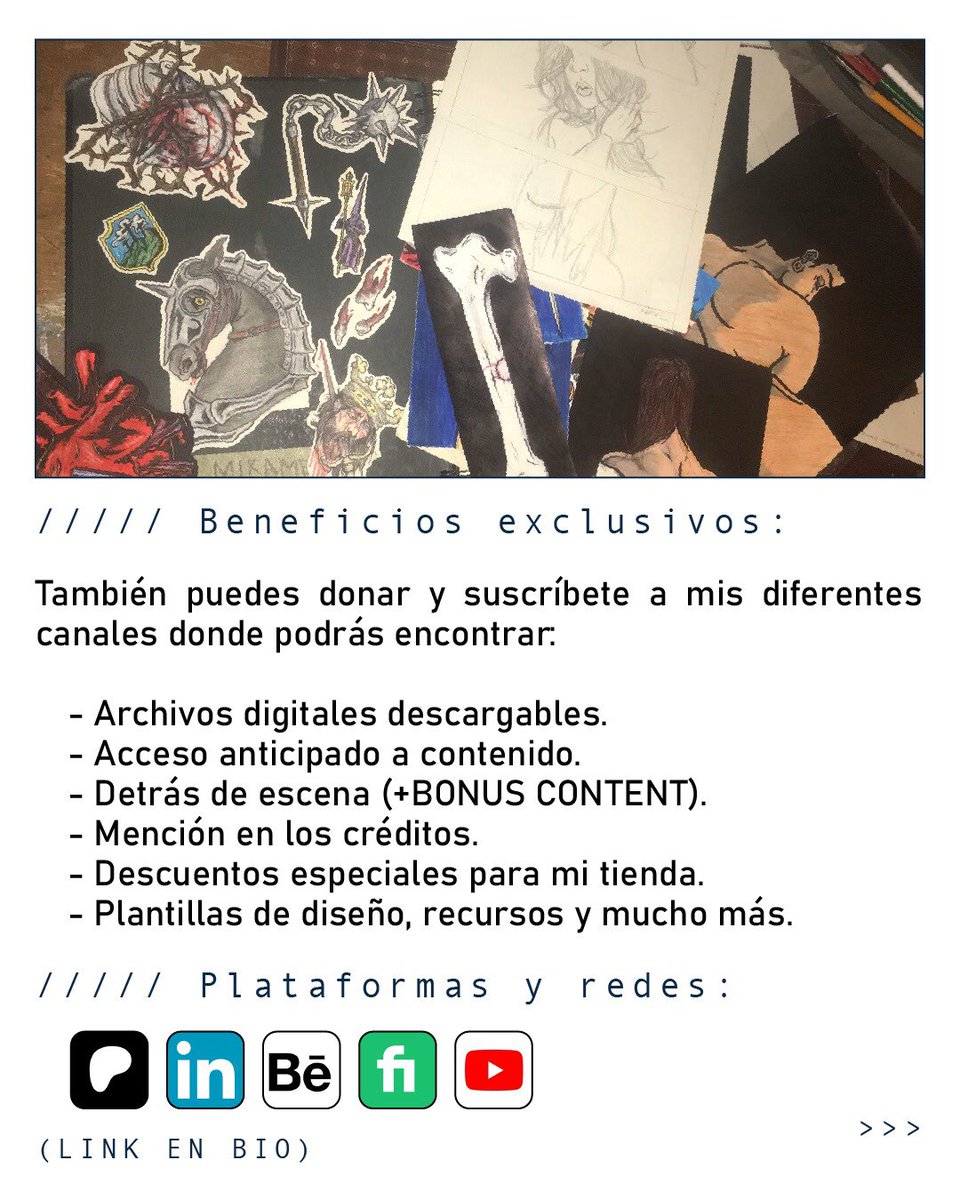 yago_granada's tweet photo. También si deseas apoyar mis proyectos independientes, acceder a contenido y recursos digitales descargables o beneficios exclusivos en la tienda, puedes donar y suscribirte a mis plataformas y redes principales. Todo lo puede encontrar en el link de mi bio. https://t.co/nRpX3SYEY5