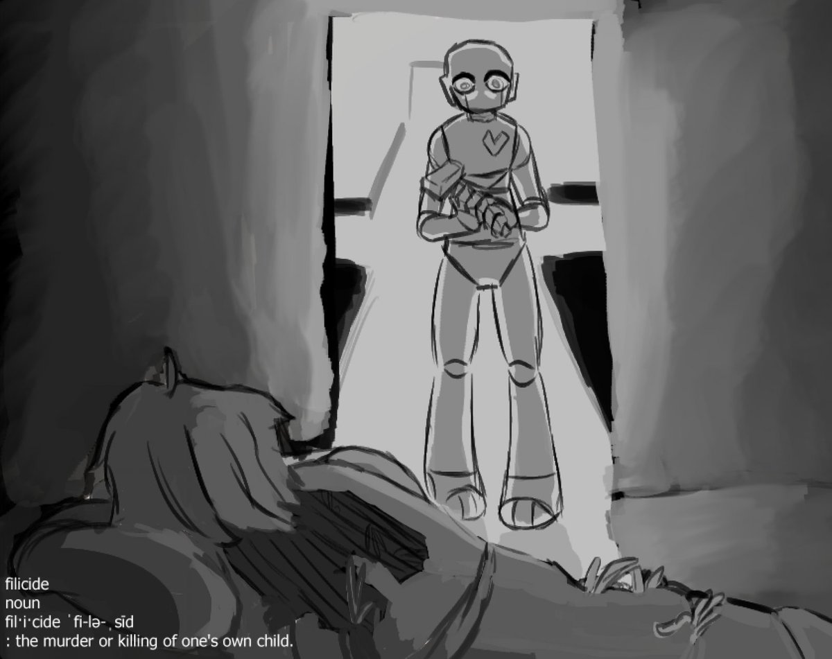 ArkAngel009_'s tweet photo. NQH SESSION 7 SPOILERS !!!

Filicide

#nqh #notquitehuman #meagonfanart #madzviefanart https://t.co/e4zypAJKTR