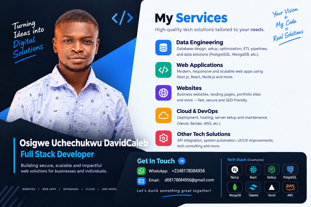 ODavidCaleb's tweet photo. Day 6
Topic Founder/building story
I have a simple goal with ByteHaven:
Build something useful.
Not just another website. Not just another idea.
An ecosystem.
It won't happen overnight.
So we're taking it one product, one feature and one user at a time.
I'm building. 🛠️
#tech https://t.co/5mQx5m4mEK