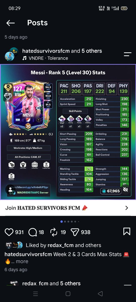 ui_parth's tweet photo. 🔥 Week 3 Players — Good or Bad?

🇦🇷 Messi: Great card, but I’d mainly use him at CAM. If you pack him, use him — but 67K+ shards? Not worth it IMO. 

🔥 Agüero: Looks like a very solid ST with a great playstyle combo. If you pack him, definitely test him in-game. �

@tutiofifa https://t.co/f57KB6zwfN