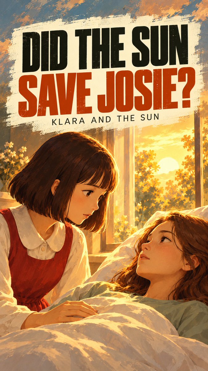 Summaries_WP's tweet photo. Did the Sun Save Josie? | Klara and the Sun #shorts

Klara is certain the Sun helped Josie. Does the novel prove her explanation? This spoiler discussion separates what happens from what Klara believes in Kazuo Ishiguro's Klara and the Sun.  #klaraandthesun #kazuoishiguro https://t.co/SjhKp2Rgzg