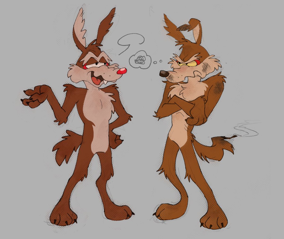 merdie__'s tweet photo. i wanted to draw the cousins they r important 2 me #wileecoyote #ralphwolf https://t.co/JRxvwObQFG