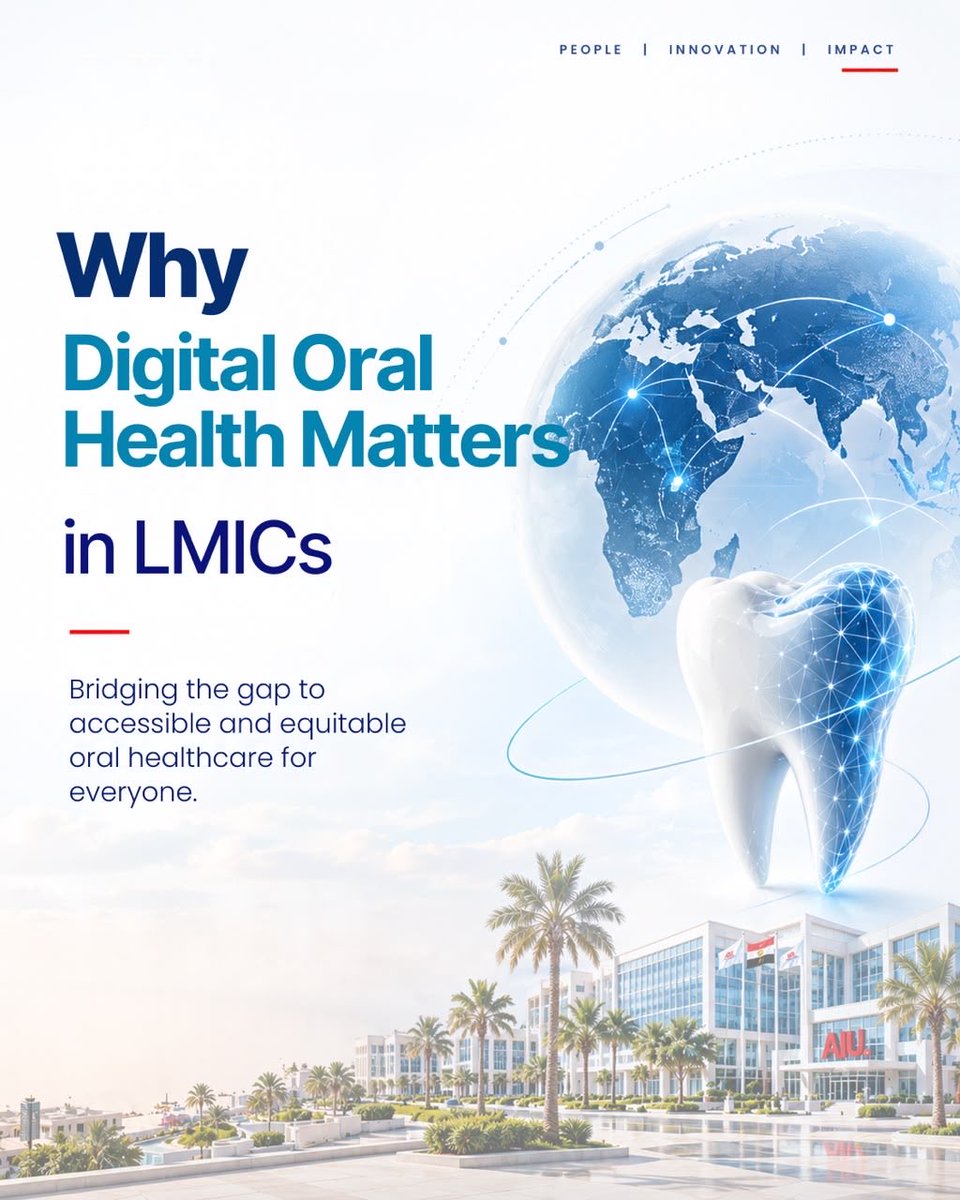DrFahadUmer's tweet photo. Heading to Egypt this week to present on "Digital Oral Health in LMICs: From Innovation to Integration" at Alamein International University.  
Focusing on how we expand access, enable early detection, and deliver real equity in global health.  
#DigitalHealth  #HealthEquity https://t.co/Zk5275Y6AD