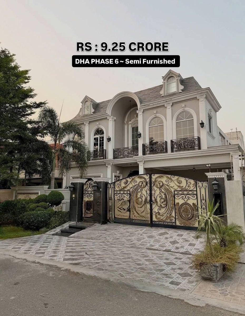 AdilShabbitrmx's tweet photo. 🏡✨ 1 Kanal Royal Classic Villa For Sale ✨🏡
📍 Phase 6, DHA Lahore

🛋️ Semi Furnished
📍 Nearest Raya

📞 ADiL Real Estate &amp; Builders
📱 0321 9428016

#DHALahore #Phase6DHA #RoyalClassicVilla #1KanalHouse #HouseForSale #SemiFurnished #NearestRaya #LuxuryLiving #PropertyForSale https://t.co/3fJQZDtdFv