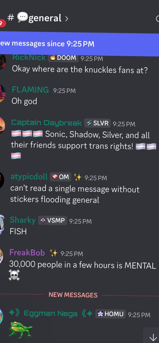 OlGameBoy64's tweet photo. Hey Sonic what happened to no politics? So much for rules. https://t.co/PiUkp0hHLJ