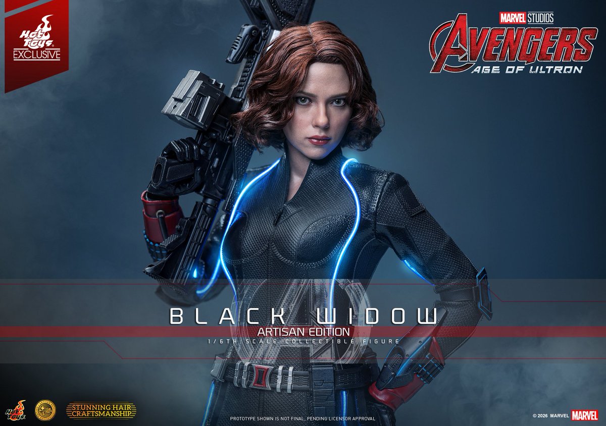 hottoys_japan's tweet photo. 【新製品発表】
トイサピエンス限定！
【ムービー・マスターピース アルチザン】『アベンジャーズ／エイジ・オブ・ウルトロン』1/6スケールフィギュア　ブラック・ウィドウ
2027年12月発売予定！
https://t.co/0RGbkqdPNg

#ホットトイズ #マーベル #アベンジャーズ #ブラックウィドウ https://t.co/yUl3vh8fYX