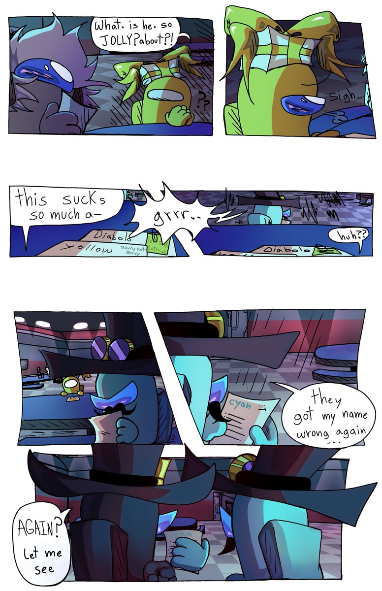 SofMark_'s tweet photo. The fact that you're actually all alone is starting to sink in.....Also Yellow has double the tasks cuz Red missed work and that's the most tragic part for me
#amongusart #amongusoc #amonguscomic #amongustwt #spacedanger https://t.co/i9PneMNd1H