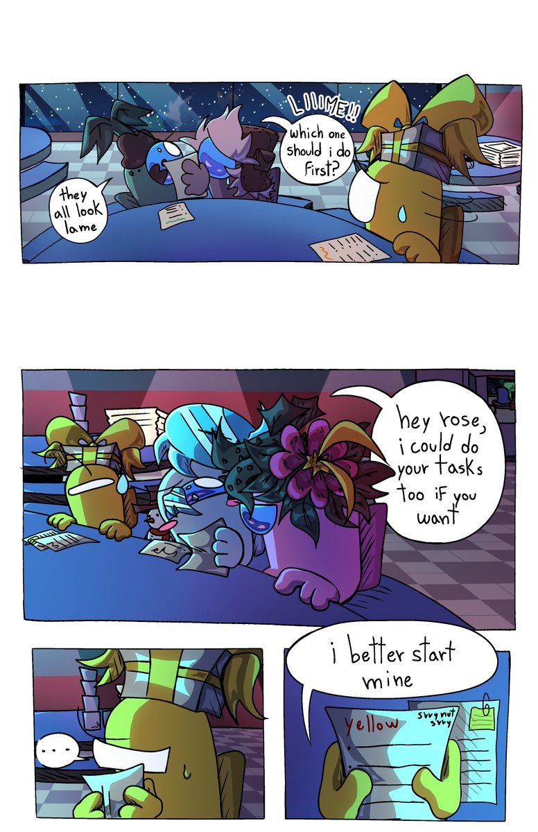 SofMark_'s tweet photo. The fact that you're actually all alone is starting to sink in.....Also Yellow has double the tasks cuz Red missed work and that's the most tragic part for me
#amongusart #amongusoc #amonguscomic #amongustwt #spacedanger https://t.co/i9PneMNd1H