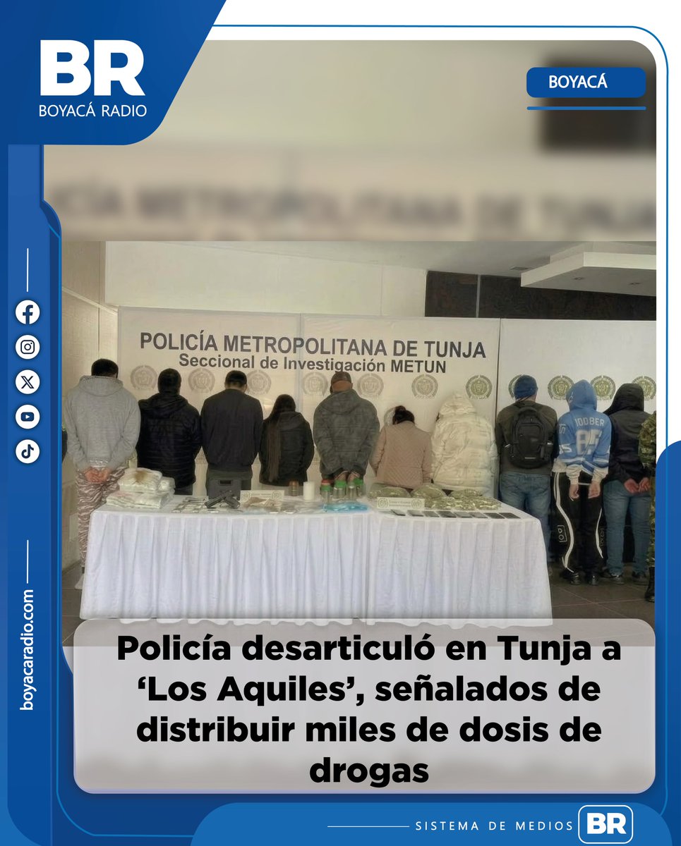 BoyacaRadio's tweet photo. La operación se desarrolló mediante 10 diligencias de registro y allanamiento ejecutadas de manera simultánea en los barrios Antonia Santos, Las Américas y La Fuente. https://t.co/EkOsC6QQbW