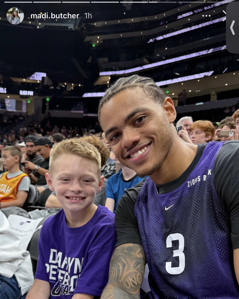 utahazz's tweet photo. Keyonte is the best!!! Anyone that says otherwise needs to find some joy in their life! Super glad that he chose to sign an extension to stay here in Utah, man 🏔️💜🔑

(Via IG https://t.co/IMXvKFRxS1) https://t.co/LfDxJaX0qZ