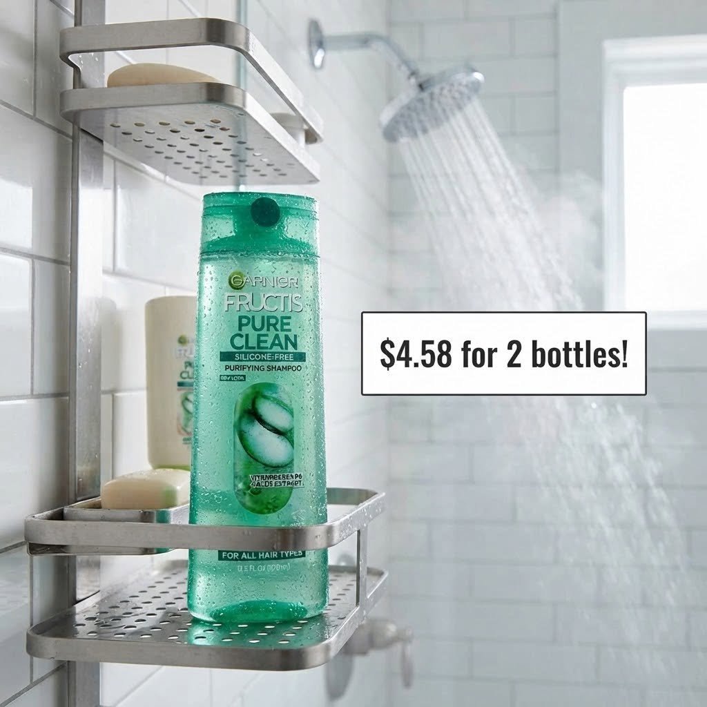 realballadolla's tweet photo. $4.58 for 2 bottles of Garnier Fructis Pure Clean Purifying Shampoo with S&amp;S and clipping save $3 on 2 items coupon! (Or $4.98 without S&amp;S)! Great deal both ways! 🚿 #ad https://t.co/PFoatRGLTP #shampoo #amazondeals #deals #beauty #haircare #beautydeals https://t.co/SJmIRdcRPY