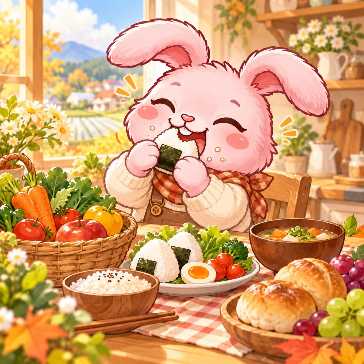 STARPayment07's tweet photo. 🌞おはようございます！
今日は「世界食糧デー」🌍🍚
1945年のこの日、国連食糧農業機関（FAO）が設立されたことにちなむ国際デーです🐰✨

日本では、食べるものをできるだけ国内でつくる「国消国産」という考え方も大切にされています🌾
毎日の食事を当たり前と思わず、食べられることにちょっぴり感謝したいですね☺️🍙

そして今日は金曜日！
今週も1週間お疲れさまでした🌱
週末までもうひと踏ん張り、今日も気持ちよく過ごしましょう☀️

#おはようございます #世界食糧デー #国消国産 #食 #決済代行 #クレジットカード