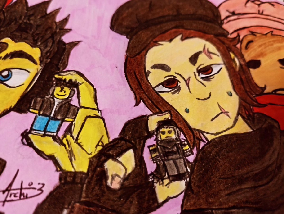 heart_is_here__'s tweet photo. Did you know that Miller had a rock band before? But he got fired!! Awww man...

Miller and Simon in...

Trinket 🎸🥊 

#inktober #robloxartㅤ #drawingㅤㅤ #oc https://t.co/zag3lodgD4