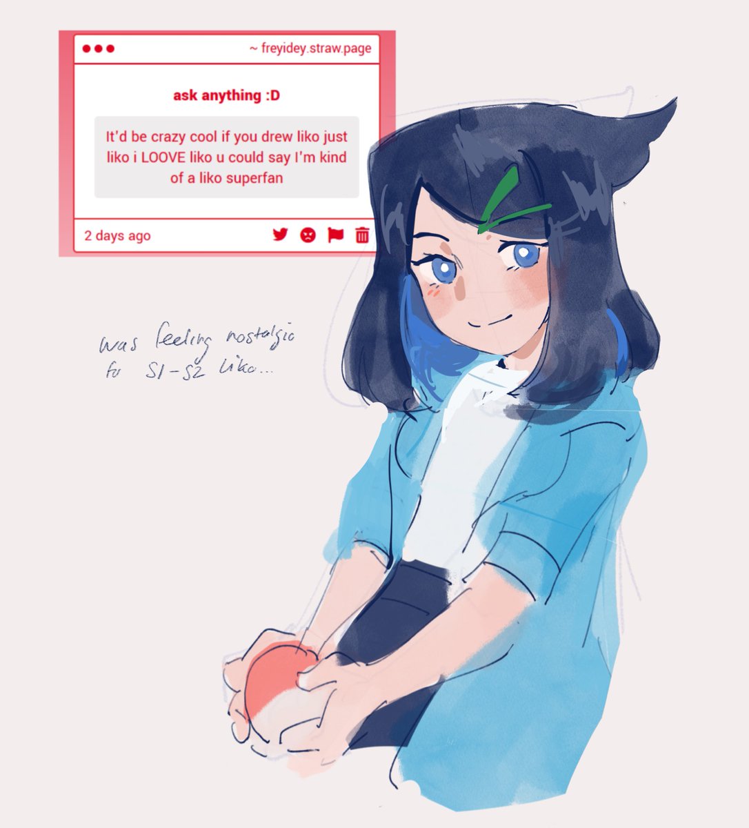 freyidey's tweet photo. made me emotional drawing this thinking abt how far she’s come #anipoke 

https://t.co/AxDePsP8DM https://t.co/pgONFFESpS